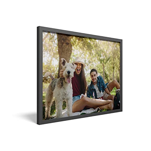 PICANOVA – Gerahmtes Bild auf Fotoboard 40x30 cm – Ihr Eigenes Foto auf Fotoboard als Personalisierte Wanddeko – Wandbild mit Wunschmotiv – Personalisierbares Geschenk, Weiß von PICANOVA