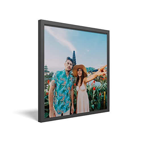 PICANOVA Foto im Rahmen – Personalisierte Leinwand Bilder – Bilderrahmen & Kunstdrucke – Fotoboard und Bilderrahmen Dein Foto als Fotodruck Bild – Personalisiertes Foto Geschenk – 40x40cm von PICANOVA