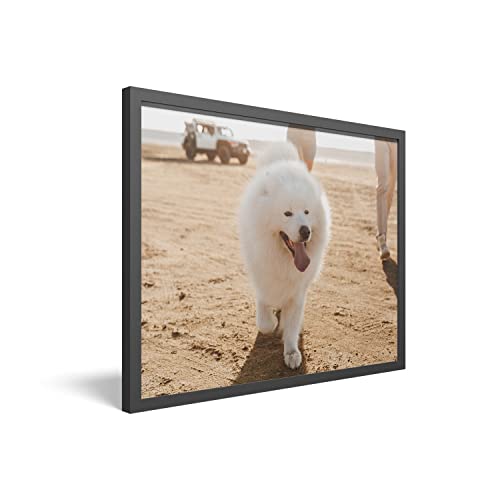 PICANOVA – Gerahmtes Bild auf Fotoboard 60x40 cm – Ihr Eigenes Foto auf Fotoboard als Personalisierte Wanddeko – Wandbild mit Wunschmotiv – Personalisierbares Geschenk, Weiß von PICANOVA