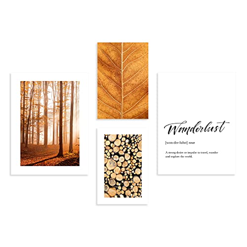 PICANOVA – Herbst – Poster Set mit 4 Postern ohne Rahmen 40x30cm x 2, 30x20cm x 2 – Premium Poster Drucken – Bilder Drucken ohne Rahmen – Wandbild Kunstdruck Wanddekoration PICANOVA – Herbst – Poster Set mit 4 Postern ohne Rahmen 40x30cm x 2, 30x20cm x 2 – Premium Poster Drucken – Bilder Drucken ohne Rahmen – Wandbild Kunstdruck Wanddekoration von PICANOVA
