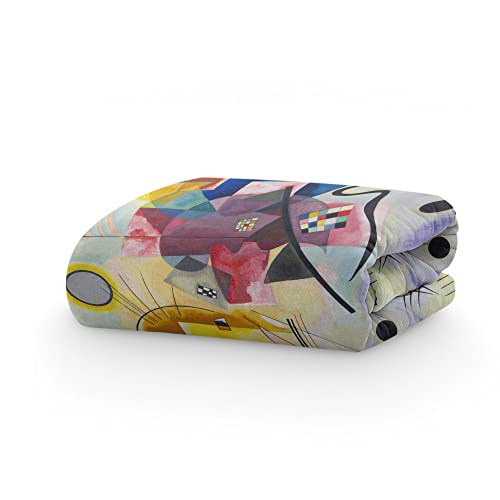 PICANOVA – Kuscheldecke 150x100cm – Wassily Kandinsky Yellow Red Blue – Decke mit Bild – Premiumqualität Fleecedecke 510g/qm – Unschlagbar Weich Und Gemütlich Fotodecke – Klassische Kunst von PICANOVA