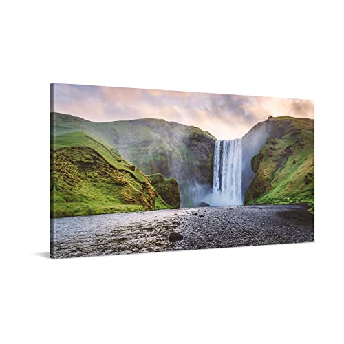PICANOVA – Leinwandbild Island Skogafoss 100x50cm – Premium Leinwanddruck – Kunstdruck Auf 2cm Holz-Keilrahmen Für Schlaf- Und Wohnzimmer – Kollektion Wasserfälle PICANOVA – Leinwandbild Island Skogafoss 100x50cm – Premium Leinwanddruck – Kunstdruck Auf 2cm Holz-Keilrahmen Für Schlaf- Und Wohnzimmer – Kollektion Wasserfälle von PICANOVA