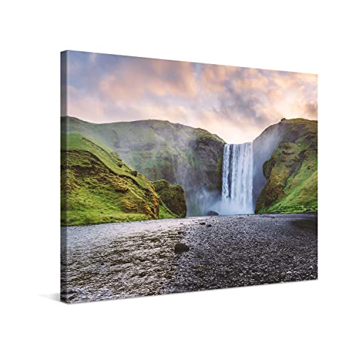 PICANOVA – Leinwandbild Island Skogafoss 80x60cm – Premium Leinwanddruck – Kunstdruck Auf 2cm Holz-Keilrahmen Für Schlaf- Und Wohnzimmer – Kollektion Wasserfälle PICANOVA – Leinwandbild Island Skogafoss 80x60cm – Premium Leinwanddruck – Kunstdruck Auf 2cm Holz-Keilrahmen Für Schlaf- Und Wohnzimmer – Kollektion Wasserfälle von PICANOVA