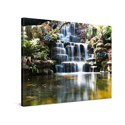 PICANOVA – Leinwandbild Japanischer Garten Wasserfall 80x60cm – Premium Leinwanddruck – Kunstdruck Auf 2cm Holz-Keilrahmen Für Schlaf- Und Wohnzimmer – Kollektion Wasserfälle PICANOVA – Leinwandbild Japanischer Garten Wasserfall 80x60cm – Premium Leinwanddruck – Kunstdruck Auf 2cm Holz-Keilrahmen Für Schlaf- Und Wohnzimmer – Kollektion Wasserfälle von PICANOVA