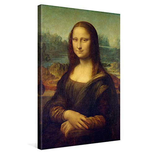 PICANOVA – Leonardo da Vinci – Mona Lisa 40x60cm – Bild auf Leinwand – Premium Kunstdruck Auf 2cm Holz-Keilrahmen Für Schlaf- Und Wohnzimmer – Klassische Kunst von PICANOVA