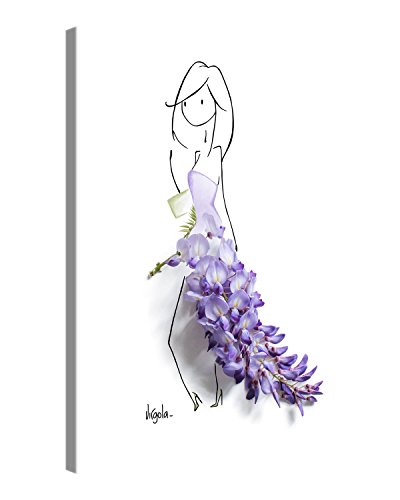 PICANOVA – Lilac 40x30cm – Premium Leinwanddruck – Kunstdruck Auf 2cm Holz-Keilrahmen Für Schlaf- Und Wohnzimmer Von Virgola Art von PICANOVA