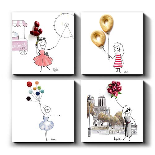 PICANOVA MIXPIX – Virgola Luftballons – Set Bestehend aus 4 St 20x20cm Fotokacheln – Drucke mit Wiederverwendbaren Klebepads, Einfach Aufzuhängen, Hält an Fast Allen Wänden – Design von Virgola Art PICANOVA MIXPIX – Virgola Luftballons – Set Bestehend aus 4 St 20x20cm Fotokacheln – Drucke mit Wiederverwendbaren Klebepads, Einfach Aufzuhängen, Hält an Fast Allen Wänden – Design von Virgola Art von PICANOVA