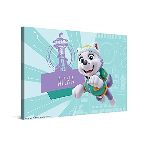 PICANOVA – PAW Patrol Everest Leinwandbilder – 60x40cm – Leinwand Premium – Personalisierte Wandbilder – Kinder-Geschenk Leinwanddruck – PAW Patrol Kollektion PICANOVA – PAW Patrol Everest Leinwandbilder – 60x40cm – Leinwand Premium – Personalisierte Wandbilder – Kinder-Geschenk Leinwanddruck – PAW Patrol Kollektion von PICANOVA