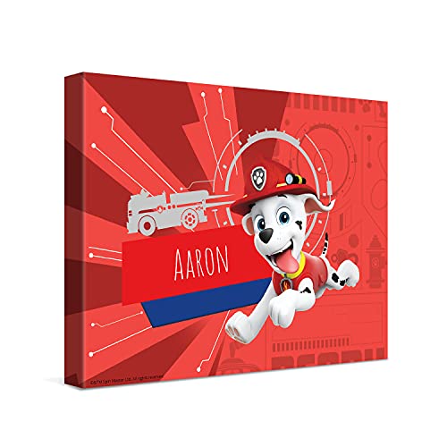 PICANOVA – PAW Patrol Marshall Leinwandbilder – 40x30cm – Leinwand Premium – Personalisierte Wandbilder – Kinder-Geschenk Leinwanddruck – PAW Patrol Kollektion PICANOVA – PAW Patrol Marshall Leinwandbilder – 40x30cm – Leinwand Premium – Personalisierte Wandbilder – Kinder-Geschenk Leinwanddruck – PAW Patrol Kollektion von PICANOVA