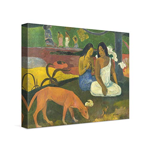 PICANOVA – Paul Gauguin – Arearea 40x30cm – Bild auf Leinwand – Premium Kunstdruck Auf 2cm Holz-Keilrahmen Für Schlaf- Und Wohnzimmer – Klassische Kunst von PICANOVA