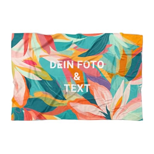 PICANOVA - Handtuch mit Foto - Personalisiert Foto-Strandtuch Frottee-Badetuch - Perfekt für Strand oder Dusche - Personalisierte Geschenke für Freunde & Familie - 140x90cm von PICANOVA