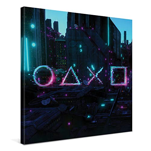 PICANOVA – Premium Leinwanddruck – Leinwandbild Cyberpunk City 80x80cm – Kunstdruck Auf 2cm Holz-Keilrahmen Für Schlaf- Und Wohnzimmer – Kollektion Gaming Console Gamepad Symbols PICANOVA – Premium Leinwanddruck – Leinwandbild Cyberpunk City 80x80cm – Kunstdruck Auf 2cm Holz-Keilrahmen Für Schlaf- Und Wohnzimmer – Kollektion Gaming Console Gamepad Symbols von PICANOVA