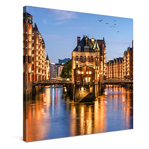 PICANOVA – Premium Leinwanddruck – Leinwandbild Hamburg Speicherstadt Panorama 80x80cm – Kunstdruck Auf 2cm Holz-Keilrahmen Für Schlaf- Und Wohnzimmer – Kollektion Deutschland PICANOVA – Premium Leinwanddruck – Leinwandbild Hamburg Speicherstadt Panorama 80x80cm – Kunstdruck Auf 2cm Holz-Keilrahmen Für Schlaf- Und Wohnzimmer – Kollektion Deutschland von PICANOVA