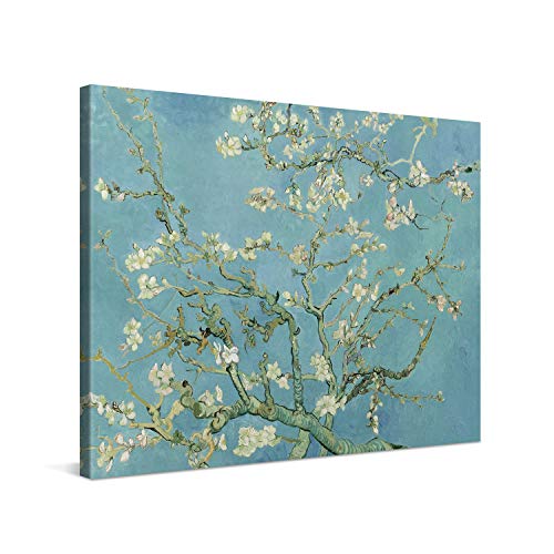 PICANOVA – Vincent Van Gogh Almond Blossom 40x30 cm – Bild auf Leinwand – Leinwandbild – Premium Leinwanddruck – Kunstdruck Auf 2cm Holz-Keilrahmen Für Schlaf- Und Wohnzimmer von PICANOVA