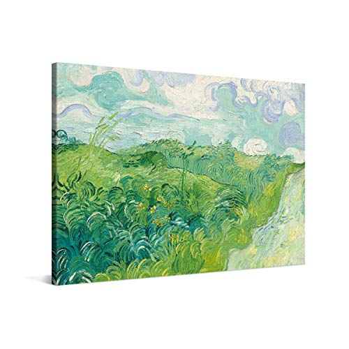 PICANOVA – Vincent Van Gogh Green Wheat Fields 60x40 cm – Bild auf Leinwand – Leinwandbild – Premium Leinwanddruck – Kunstdruck Auf 2cm Holz-Keilrahmen Für Schlaf- Und Wohnzimmer von PICANOVA
