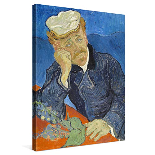 PICANOVA – Vincent Van Gogh Portrait of Dr. Gachet 75x100 cm – Bild auf Leinwand – Leinwandbild – Premium Leinwanddruck – Kunstdruck Auf 2cm Holz-Keilrahmen Für Schlaf- Und Wohnzimmer von PICANOVA