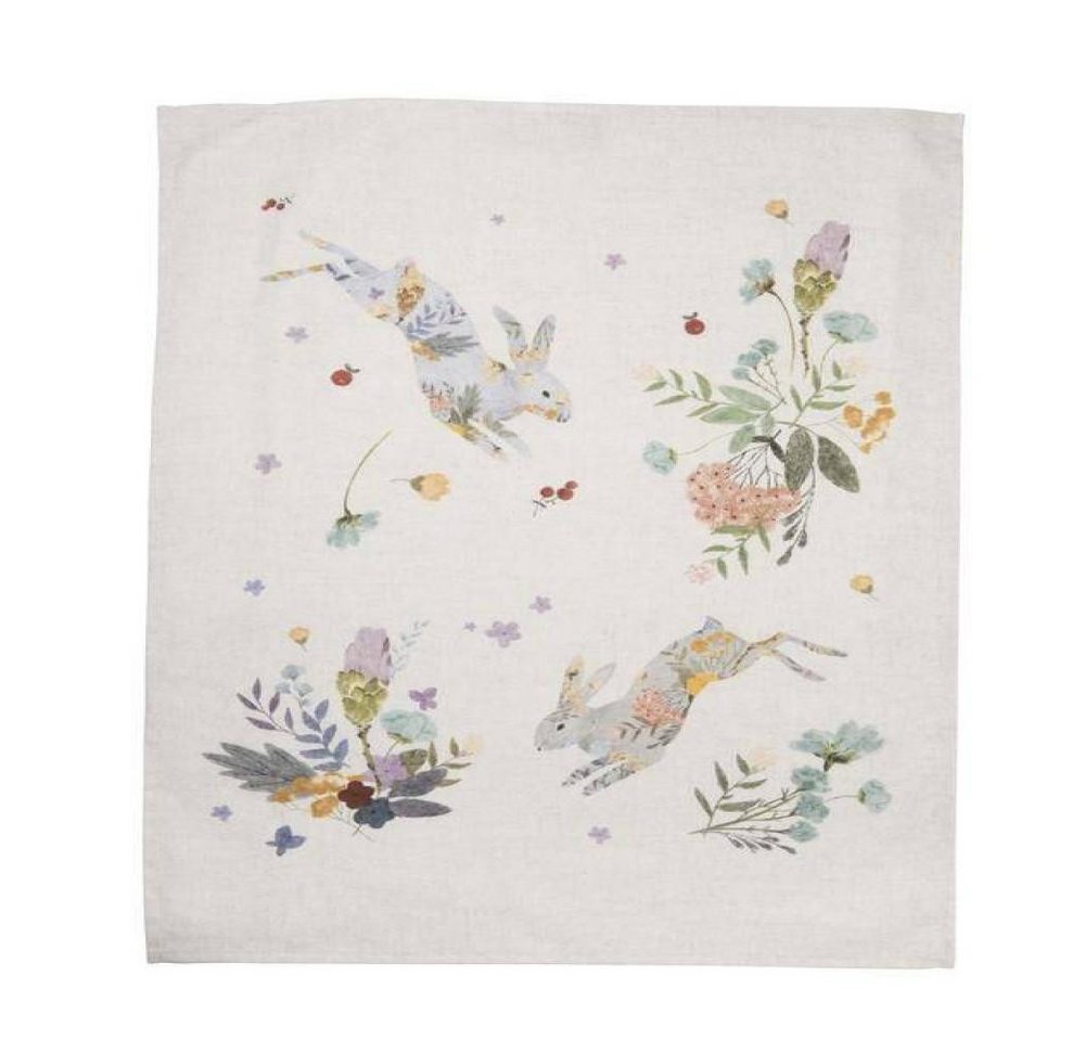 PICHLER Geschirrtuch Blumenkinder Leinen, (1x Geschirrtuch 50 x 70 cm), aus 100% Baumwolle von PICHLER