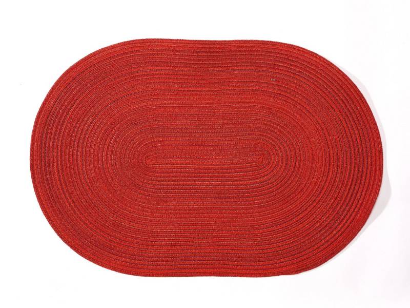 PICHLER Platzset Tischset 12er Set Samba Oval 048/033 granat, (Spar-Set, 12-St., 12 Platzdecken), Platzset Tischset Esszimmer Küche von PICHLER