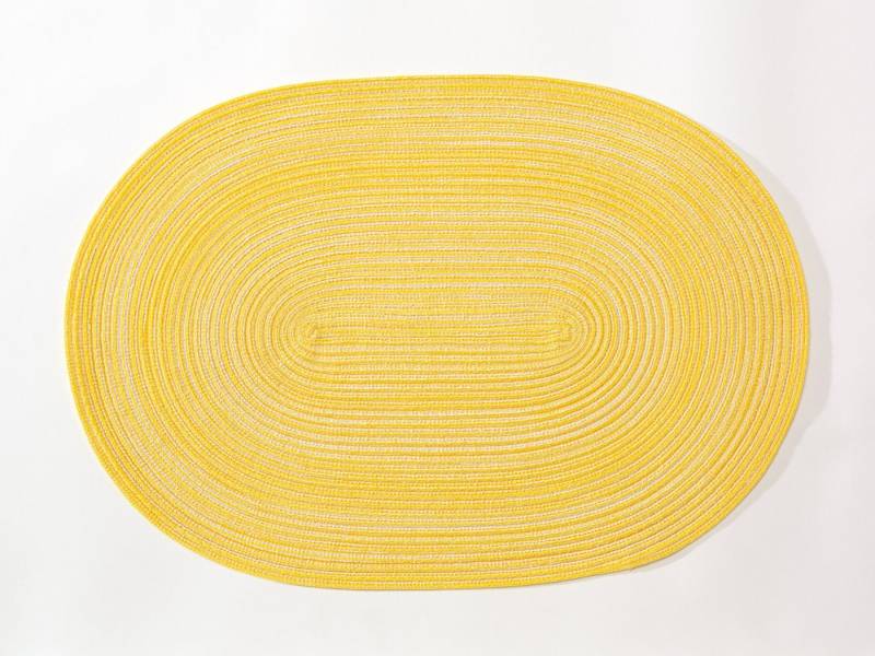 PICHLER Platzset Tischset 12er Set Samba Oval 048/033 zitrone, (Spar-Set, 12-St., 12 Platzdecken), Platzset Tischset Esszimmer Küche von PICHLER