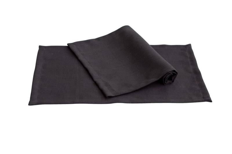 PICHLER Platzset Tischset 6er Set Panama Rechteck 033/048 anthrazit, (Spar-Set, 6-St., 6 Platzdecken), Platzset Tischset Esszimmer Küche von PICHLER