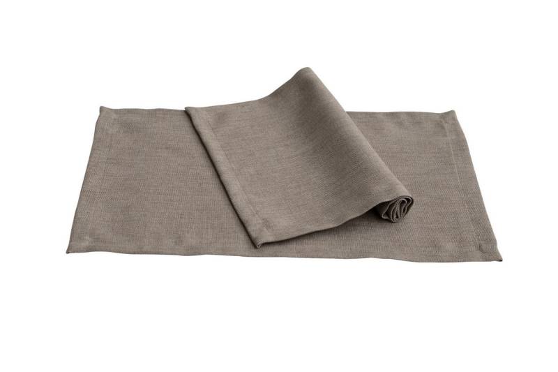 PICHLER Platzset Tischset 6er Set Panama Rechteck 033/048 taupe, (Spar-Set, 6-St., 6 Platzdecken), Platzset Tischset Esszimmer Küche von PICHLER