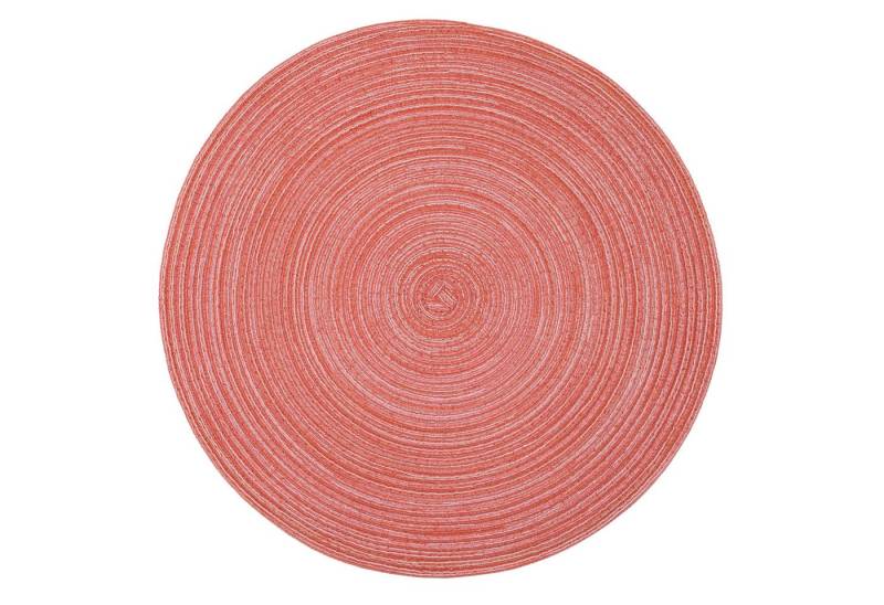 PICHLER Platzset Tischset rund 12er Set Samba Kreis 038 koralle, (Spar-Set, 12-St., 12 Platzdecken), Platzset Tischset Esszimmer Küche von PICHLER