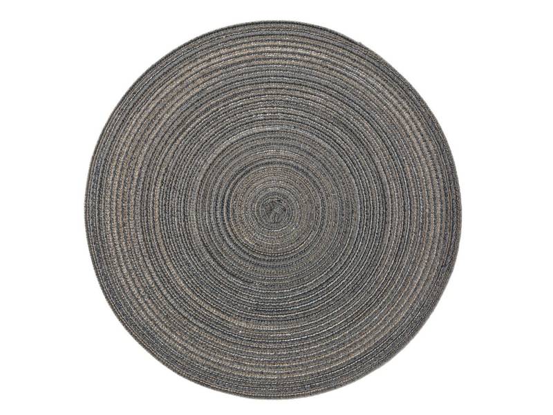 PICHLER Platzset Tischset rund 12er Set Samba Kreis 038 platin, (Spar-Set, 12-St., 12 Platzdecken), Platzset Tischset Esszimmer Küche von PICHLER