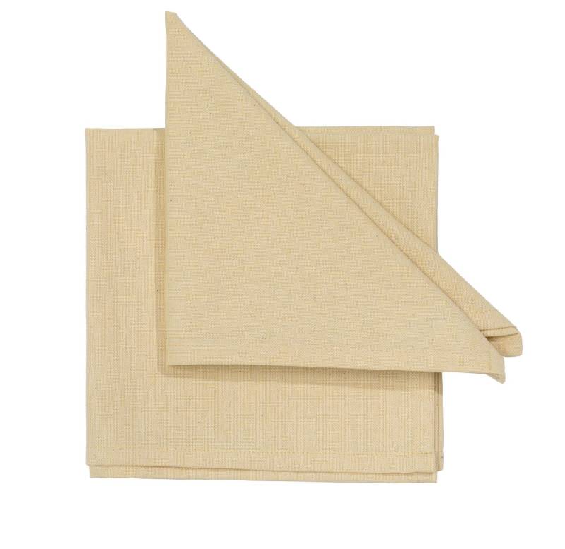 PICHLER Stoffserviette Serviette 6er Set Faro Rechteck 040/040 vanille, (Spar-Set, 6 St., 6 Servietten), Servietten Fest Feier Kommunion von PICHLER