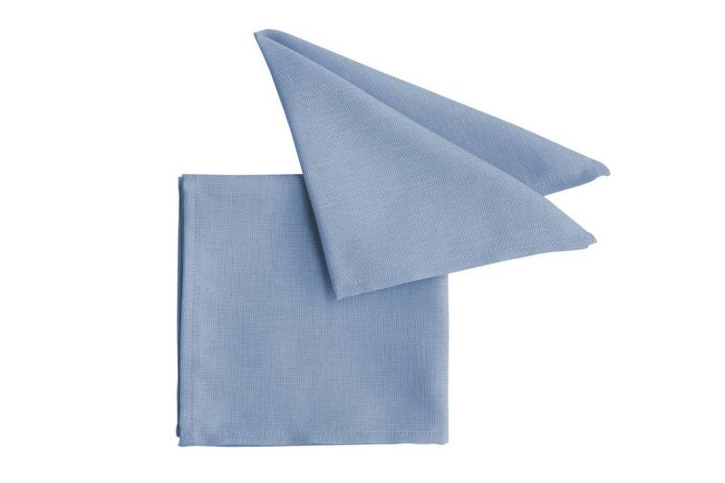 PICHLER Stoffserviette Serviette 6er Set Panama Rechteck 040/040 hellblau, (Spar-Set, 6 St., 6 Servietten), Servietten Fest Feier Kommunion von PICHLER
