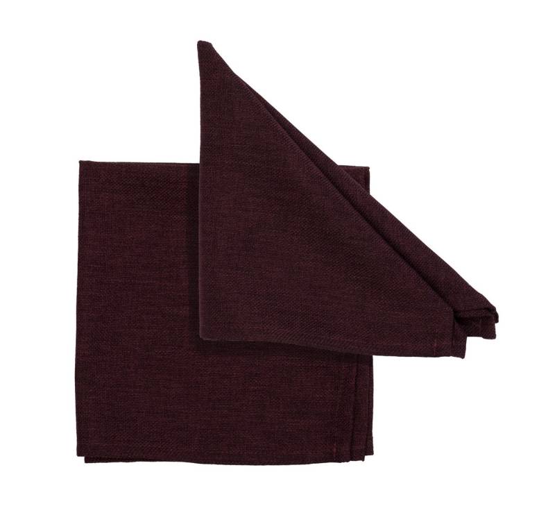 PICHLER Stoffserviette Serviette 6er Set Panama Rechteck 040/040 pflaume, (Spar-Set, 6 St., 6 Servietten), Servietten Fest Feier Kommunion von PICHLER