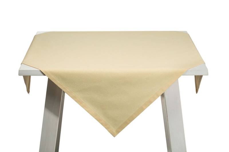 PICHLER Tischdecke Mitteldecke Faro Rechteck 090/090 vanille (1-tlg), Tischdecke Tischläufer Fest Feier Kommunion von PICHLER