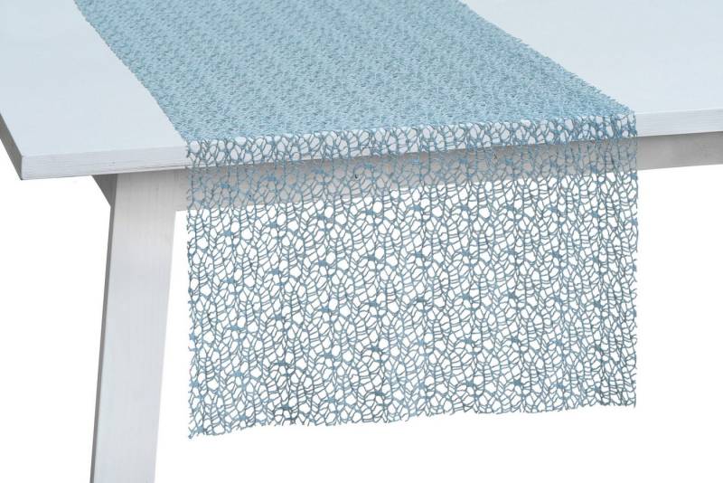 PICHLER Tischläufer Netz uni, gewirkt Tischläufer 4er Set 140 x 45 cm NETWORK Rechteck d (4-tlg, 4 Stück) von PICHLER