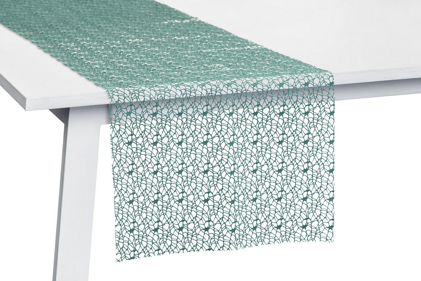 PICHLER Tischläufer Netz uni, gewirkt Tischläufer 4er Set 140 x 45 cm NETWORK Rechteck e (4-tlg, 4 Stück) von PICHLER