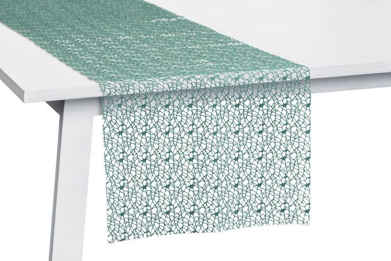 PICHLER Tischläufer Netz uni, gewirkt Tischläufer 4er Set 140 x 45 cm NETWORK Rechteck e (4-tlg, 4 Stück) von PICHLER