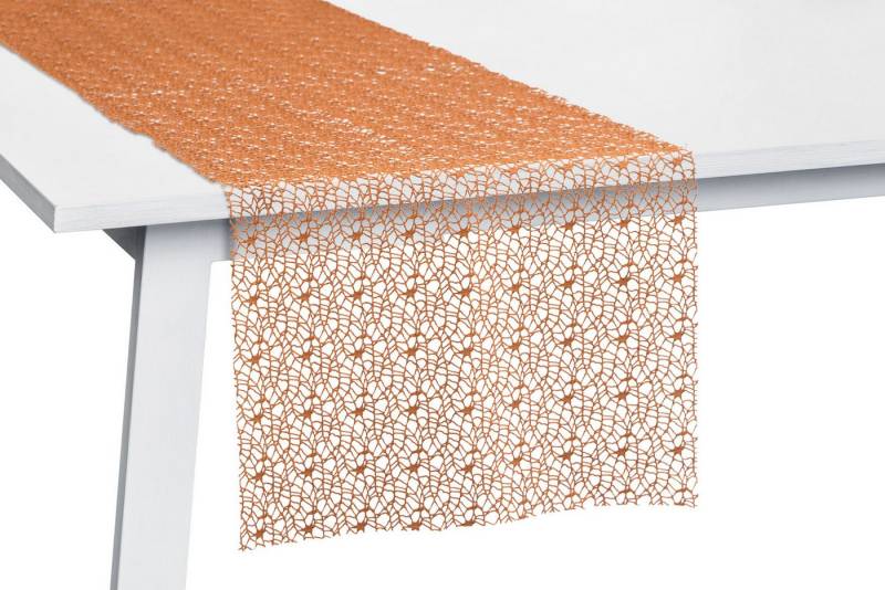 PICHLER Tischläufer Netz uni, gewirkt Tischläufer 4er Set 140 x 45 cm NETWORK Rechteck z (4-tlg, 4 Stück) von PICHLER
