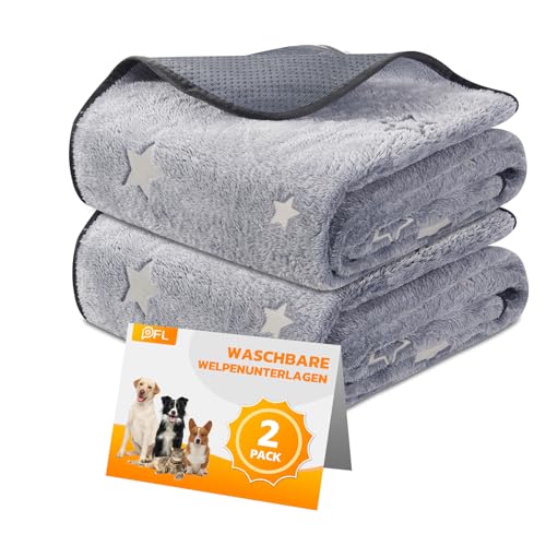 PICK FOR LIFE Haustier-Urinunterlage Waschbar Welpenunterlagen Matte für Hunde Schnell Absorbierend Haustier Hygieneunterlage für Welpen Alte oder Inkontinente Hunde, 70*100cm von PICK FOR LIFE