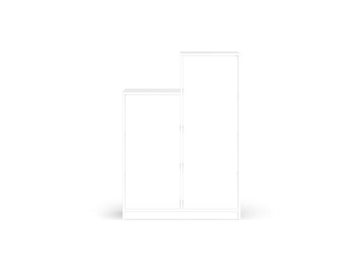 Asymmetrisches Bücherregal mit Türen MDF Beschichtet von PICKAWOOD