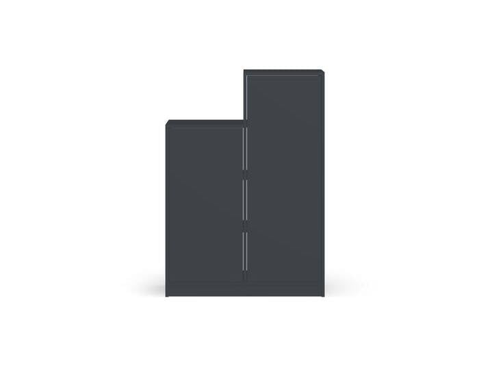 Asymmetrisches Bücherregal mit Türen Premium Dekore von PICKAWOOD