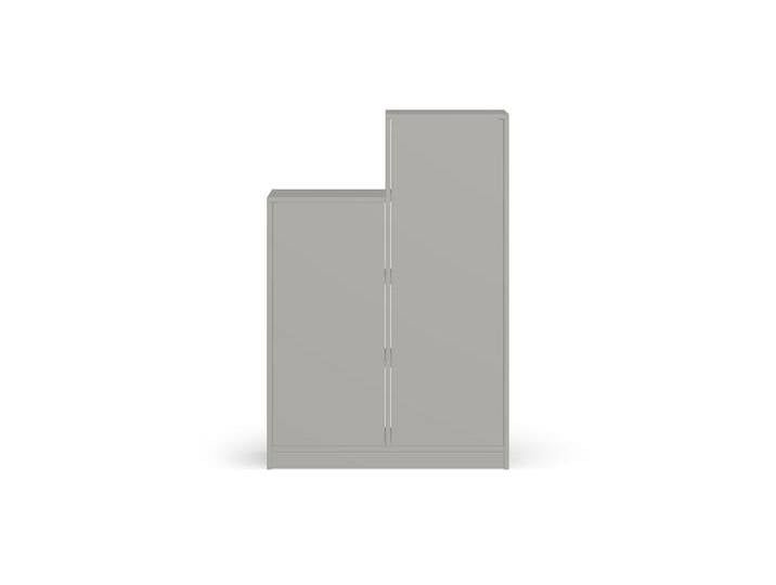 Asymmetrisches Bücherregal mit Türen Premium Dekore von PICKAWOOD