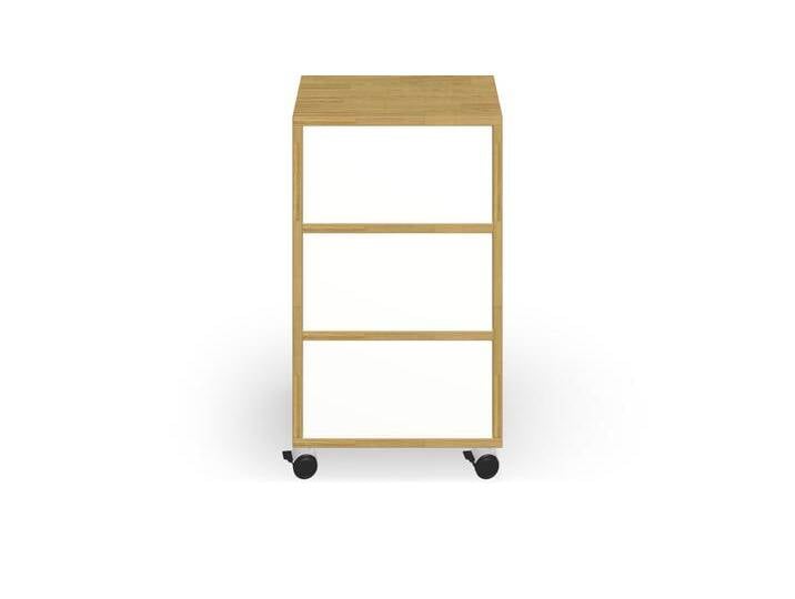Beistellschrank mit Rollen nach Maß Eiche von PICKAWOOD