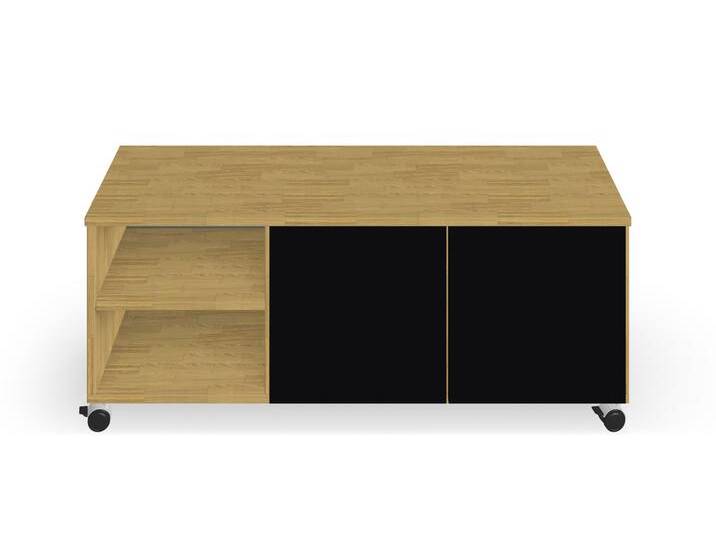 Breiter Rollcontainer Eiche von PICKAWOOD