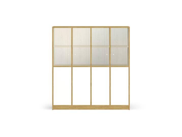 Esszimmerschrank mit Glastüren Eiche von PICKAWOOD