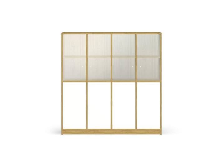 Esszimmerschrank mit Glastüren Eiche von PICKAWOOD
