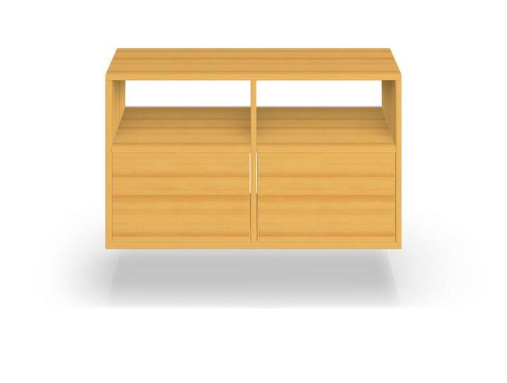 Hängende Anrichte aus Massivholz Erle Hängende Anrichte aus Massivholz Erle von PICKAWOOD