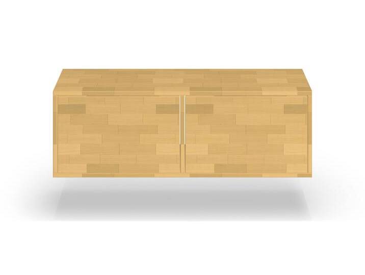 Hängesideboard nach Maß - Sideboard mit Wandhalterung - Wandkonsole Buche von PICKAWOOD