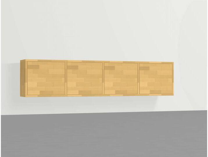 Hängesideboard nach Maß - Sideboard mit Wandhalterung - Wandkonsole Buche von PICKAWOOD