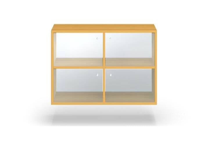 Hängevitrine aus Massivholz Erle Hängevitrine aus Massivholz Erle von PICKAWOOD