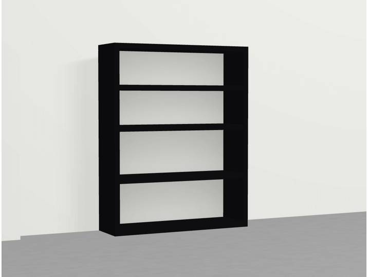Hifi Rack schwarz MDF Lackiert von PICKAWOOD