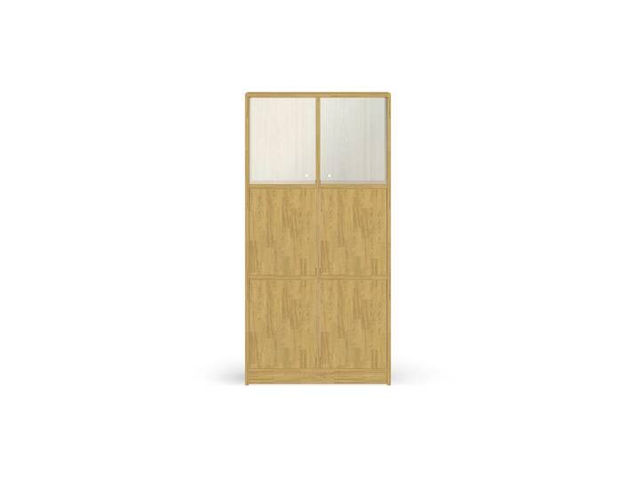 Highboard mit Glastüren Eiche von PICKAWOOD
