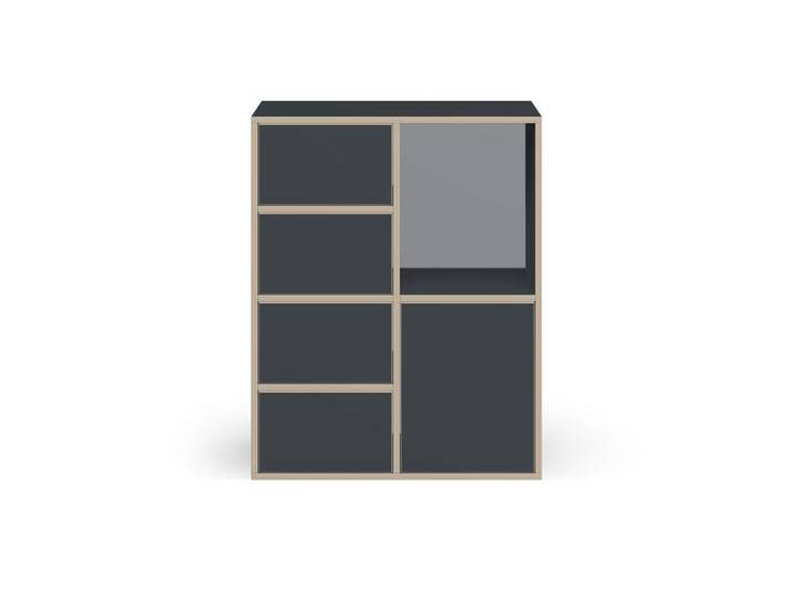 Highboard schwarz Premium Dekore von PICKAWOOD